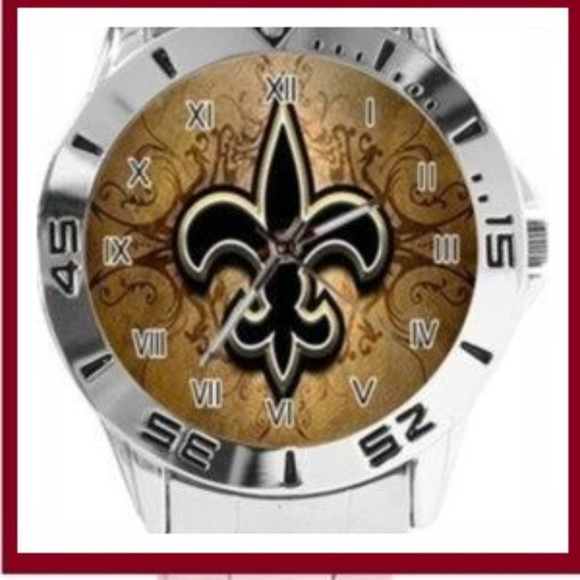 Other - New Orleans Saints Stainless Steel Watch